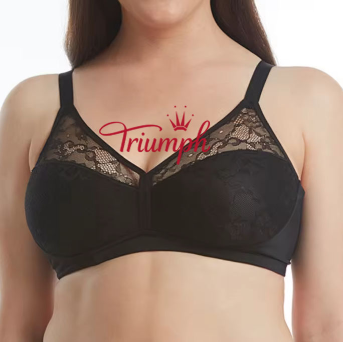 TRIUMPH — 🔥Légáteresztő vezeték nélküli csipke melltartó (három elem)